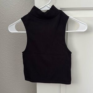 Zara Black Sleeveless Top/Cropped Top - Size XS/S - NEW with Tags